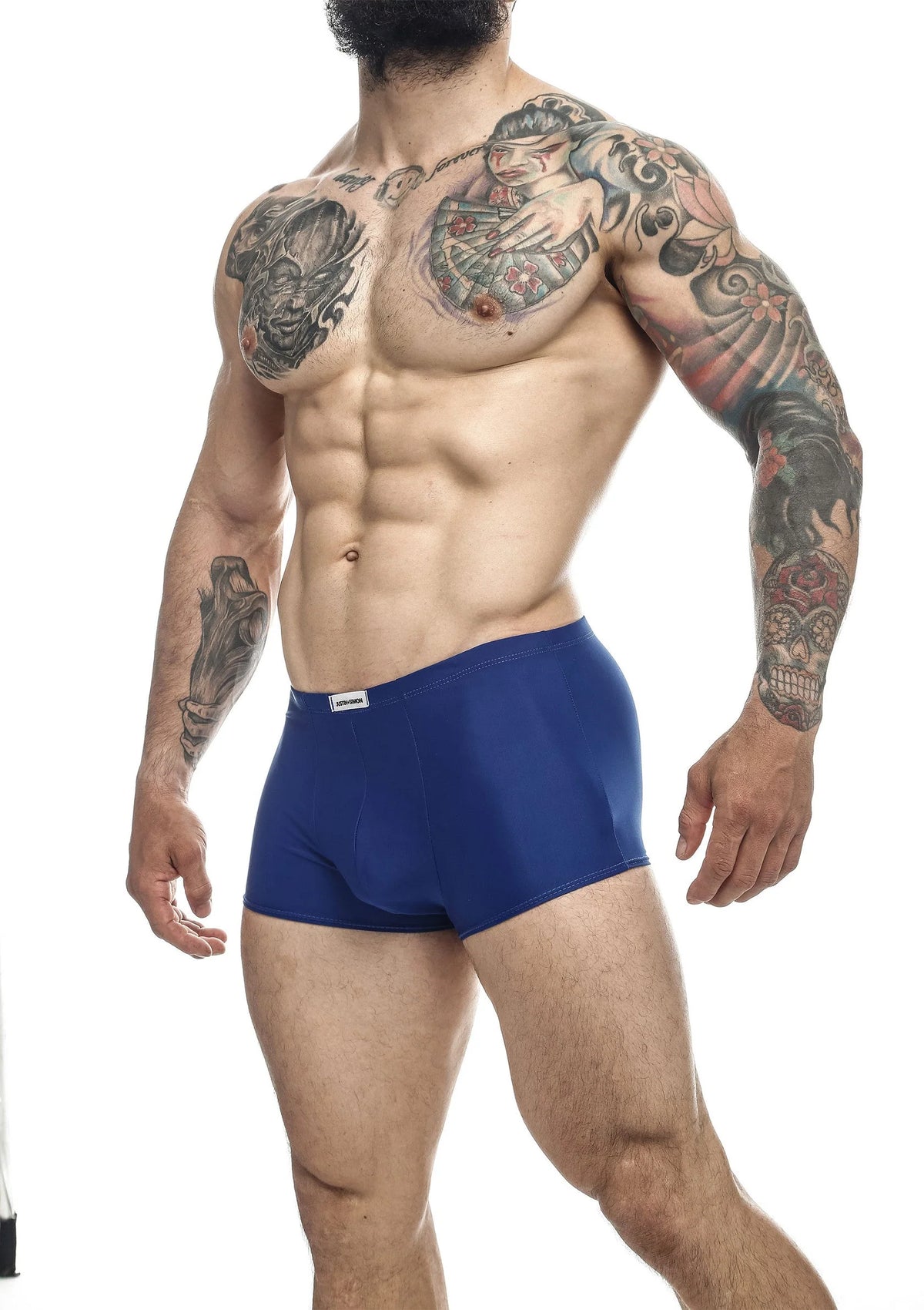 Bestel: Classic Boxer Short by Justin+Simon - bij Happytoys.nl, happytoys.be, Happytoys.ae: erotische sex webshop | liever Happy dan Easy βββββ - Blauw - XL - 81503 - NAVY - XL