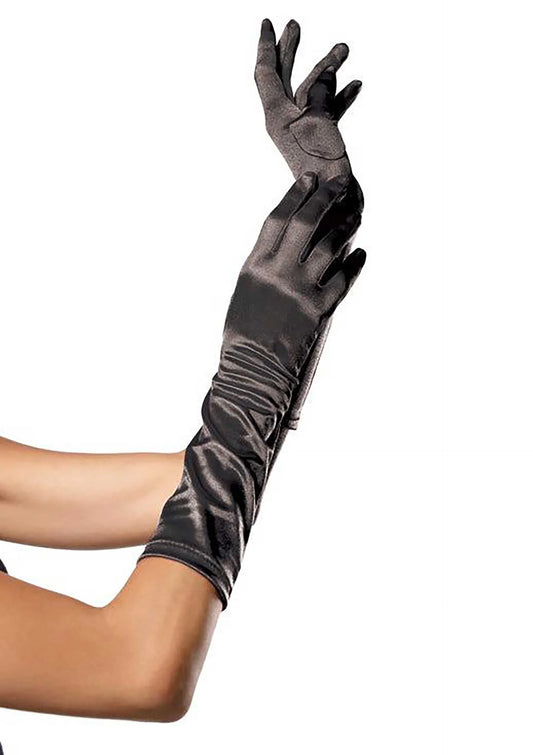 Bestel: Elbow Length Satin Gloves by Leg Avenue - bij Happytoys.nl, happytoys.be, Happytoys.ae: erotische sex webshop | liever Happy dan Easy ⭐⭐⭐⭐⭐ - Default Title - 82076 - BLACK - O/S