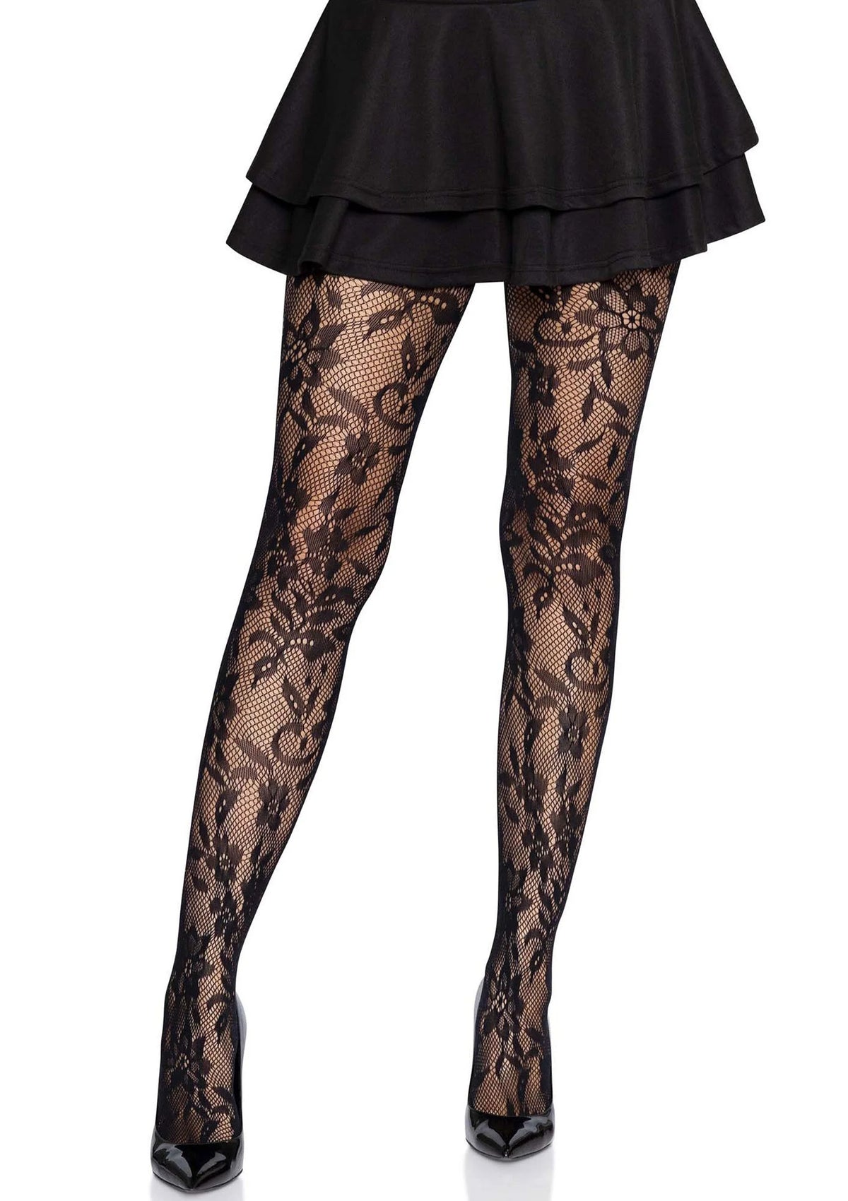 Bestel: Seamless Floral Lace Pantyhose - bij Happytoys.nl, happytoys.be, Happytoys.ae: erotische sex webshop | liever Happy dan Easy βββββ