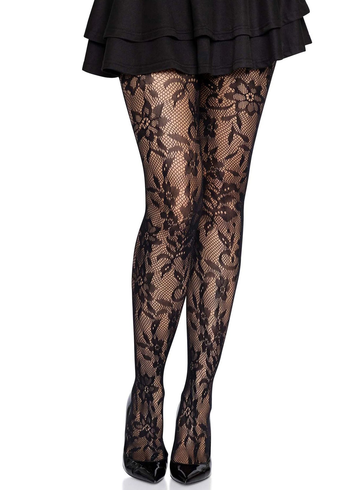 Bestel: Seamless Floral Lace Pantyhose - bij Happytoys.nl, happytoys.be, Happytoys.ae: erotische sex webshop | liever Happy dan Easy βββββ