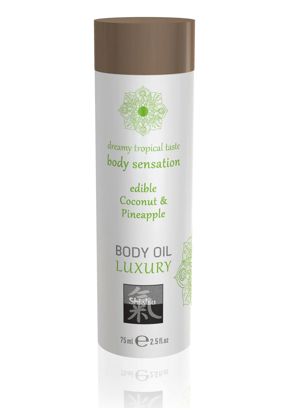 Bestel: Luxury Edible Body Oil 75 ml by Hot Shiatsu - Body Oil bij Happytoys.nl, happytoys.be, Happytoys.ae: erotische sex webshop | liever Happy dan Easy ⭐⭐⭐⭐⭐ - Coconut - 90451 - COCONUT - 75