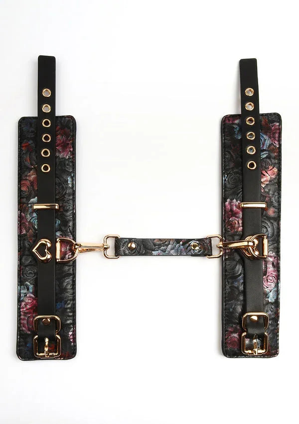 Bestel: Floral Jacquard Wrist Cuffs by Geisha - bij Happytoys.nl, happytoys.be, Happytoys.ae: erotische sex webshop | liever Happy dan Easy βββββ