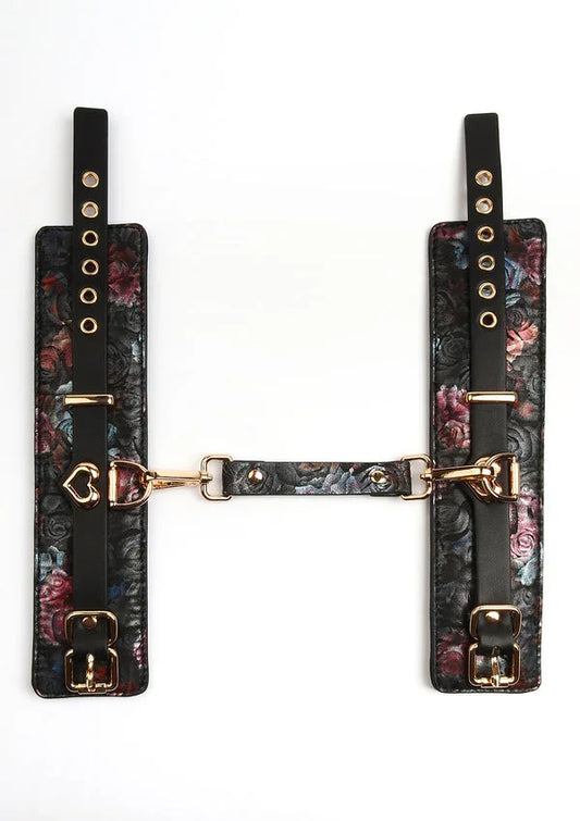 Bestel: Floral Jacquard Wrist Cuffs by Geisha - bij Happytoys.nl, happytoys.be, Happytoys.ae: erotische sex webshop | liever Happy dan Easy ⭐⭐⭐⭐⭐