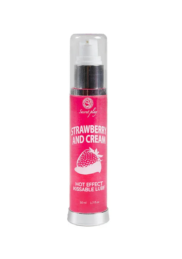 Bestel: Hot Effect Kissable Lubricant by Secret Play - glijmiddel bij Happytoys.nl, happytoys.be, Happytoys.ae: erotische sex webshop | liever Happy dan Easy ⭐⭐⭐⭐⭐ - Strawberry - 92310 - STRAWBERRY - 50