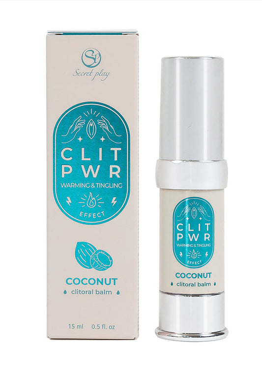 Bestel: Clit Pwr Clitoral Balm 15 ml by Secret Play - bij Happytoys: de erotische sex webshop | liever Happy dan Easy ⭐⭐⭐⭐⭐ - Coconut - 92359 - COCONUT - 15