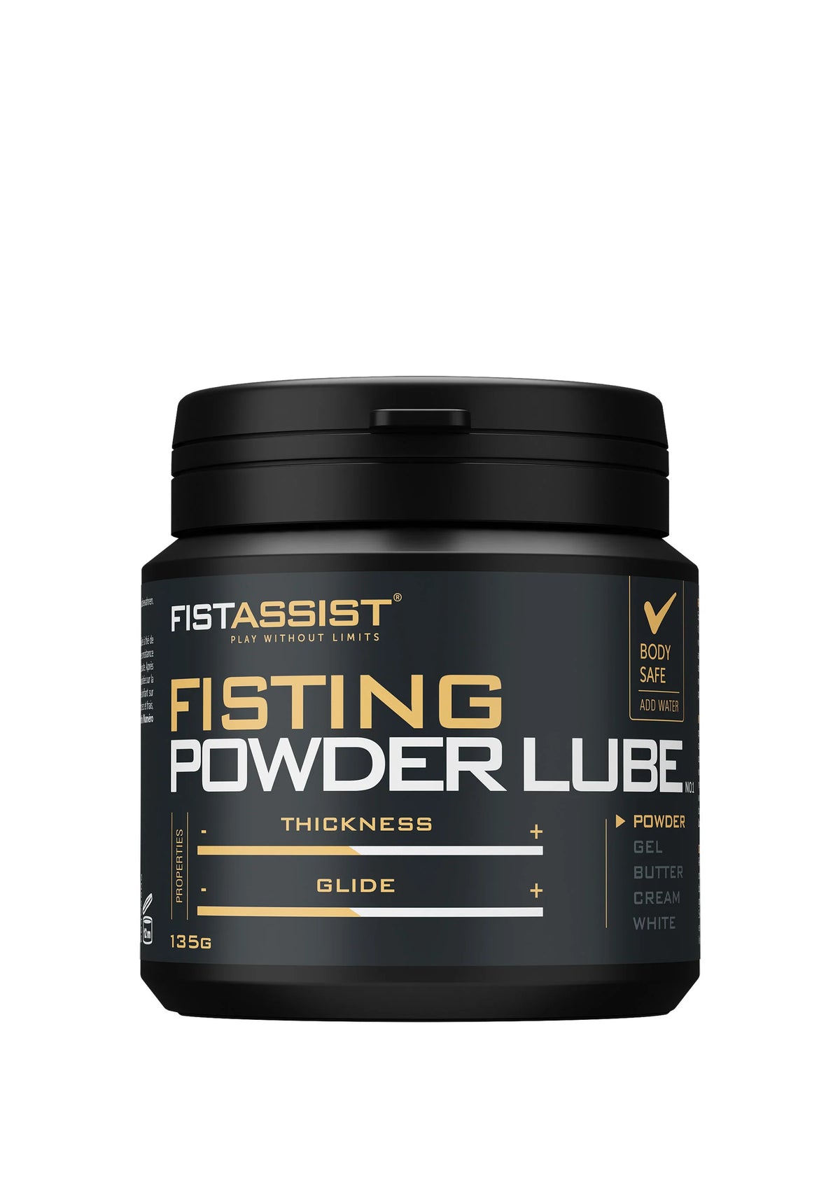 Bestel: Powder Lube 135 gr by Cobeco Fist Assist - bij Happytoys: de erotische sex webshop | liever Happy dan Easy ⭐⭐⭐⭐⭐