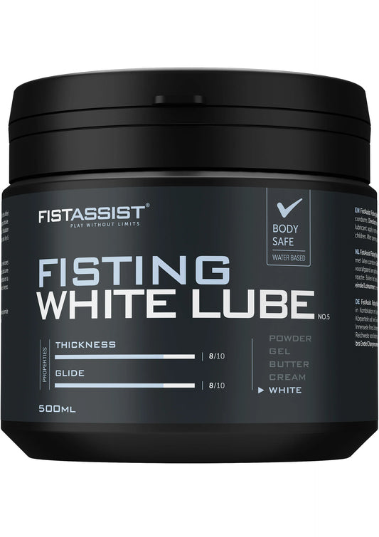 Bestel: Fisting White Lube 500 ml by Cobeco Fist Assist - bij Happytoys: de erotische sex webshop | liever Happy dan Easy ⭐⭐⭐⭐⭐