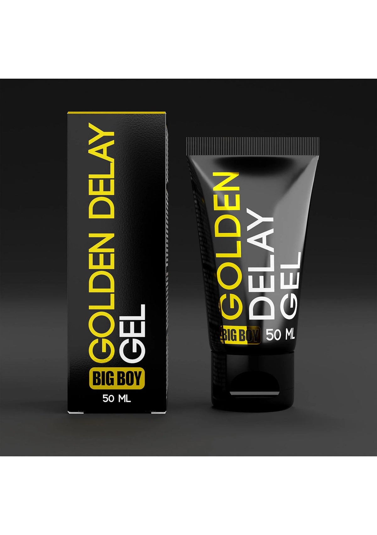 Bestel: Big Boy Golden Delay Gel 50 ml by Cobeco Big Boy - bij Happytoys.nl, happytoys.be, Happytoys.ae: erotische sex webshop | liever Happy dan Easy ⭐⭐⭐⭐⭐