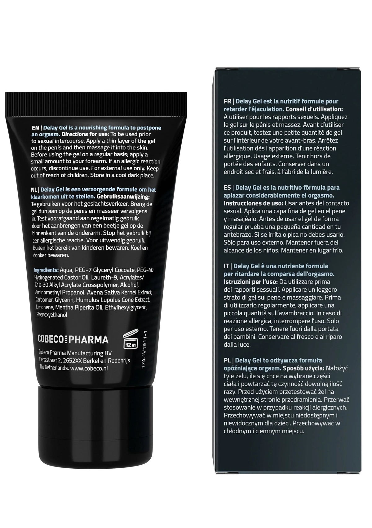 Bestel: CoolMann Delay Gel 40 ml by Cobeco Coolmann - bij Happytoys.nl, happytoys.be, Happytoys.ae: erotische sex webshop | liever Happy dan Easy ⭐⭐⭐⭐⭐