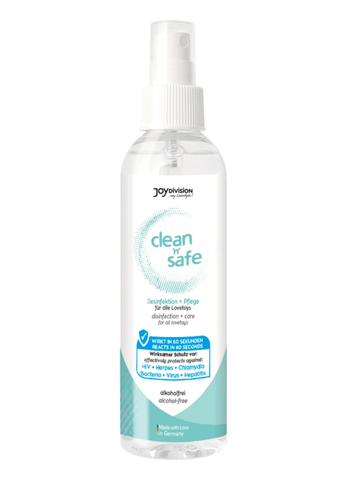Bestel: Clean N Safe 100 ml by Joy Division - drogisterij bij Happytoys.nl, happytoys.be, Happytoys.ae: erotische sex webshop | liever Happy dan Easy ⭐⭐⭐⭐⭐ - Default Title - 93537 - NATUREL - 100