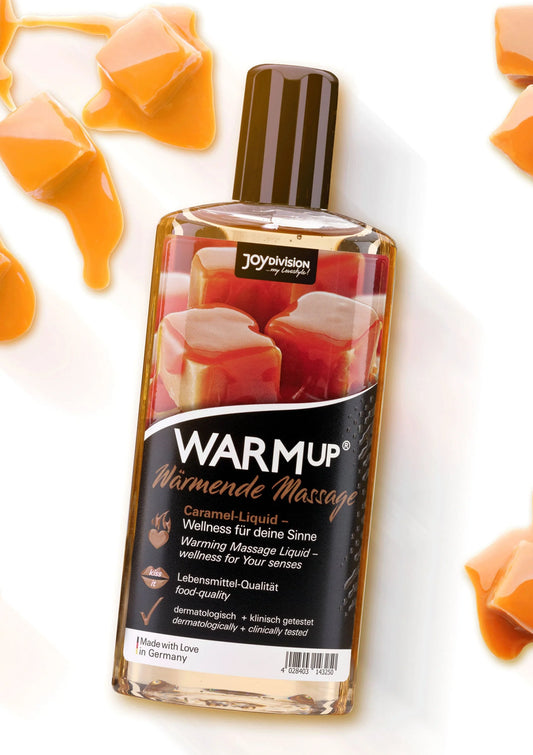 Bestel: Warmup Massage Oil 150 ml by Joy Division - bij Happytoys: de erotische sex webshop | liever Happy dan Easy ⭐⭐⭐⭐⭐