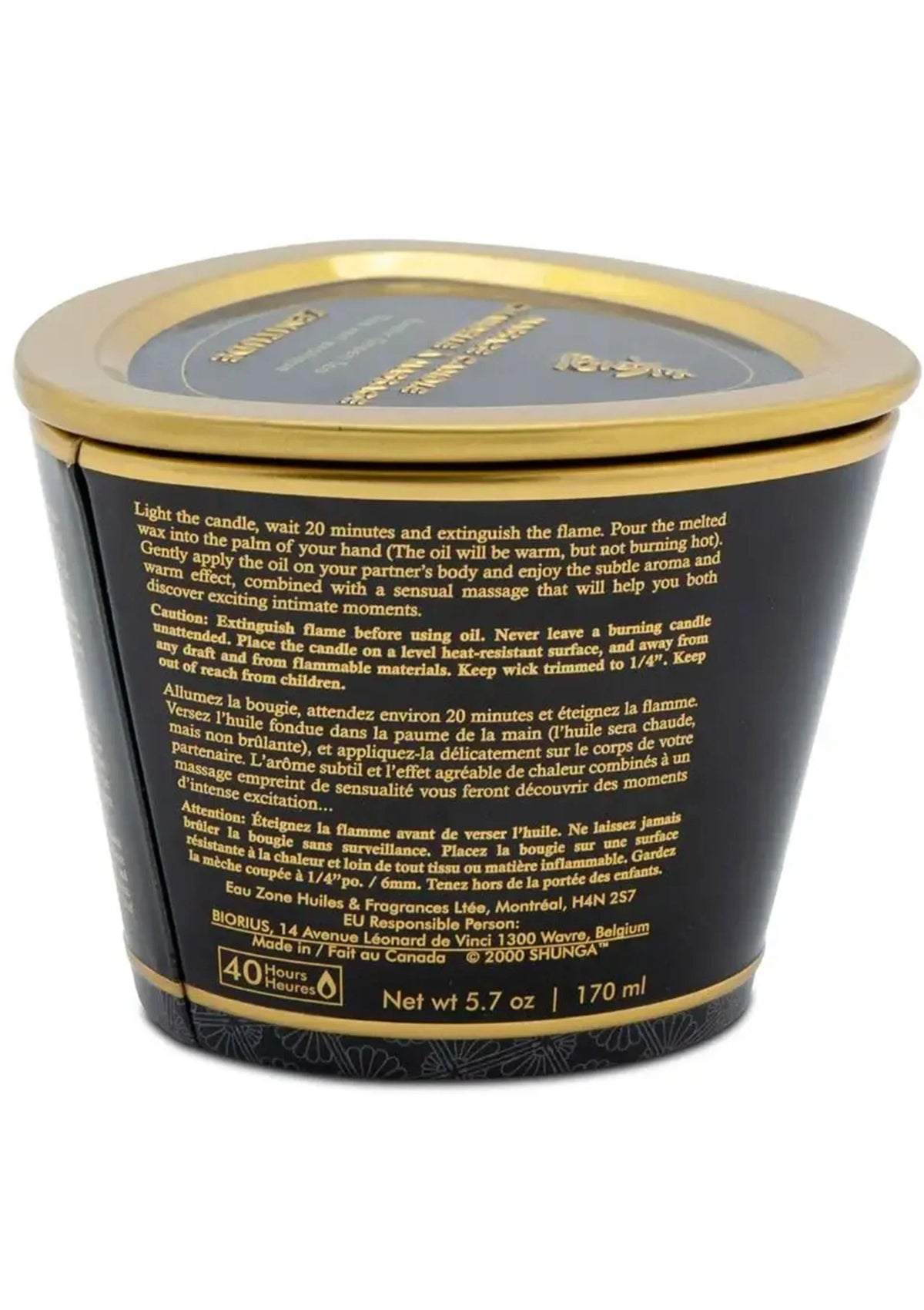 Bestel: Massage candle 170 ml by Shunga - bij Happytoys.nl, happytoys.be, Happytoys.ae: erotische sex webshop | liever Happy dan Easy ⭐⭐⭐⭐⭐