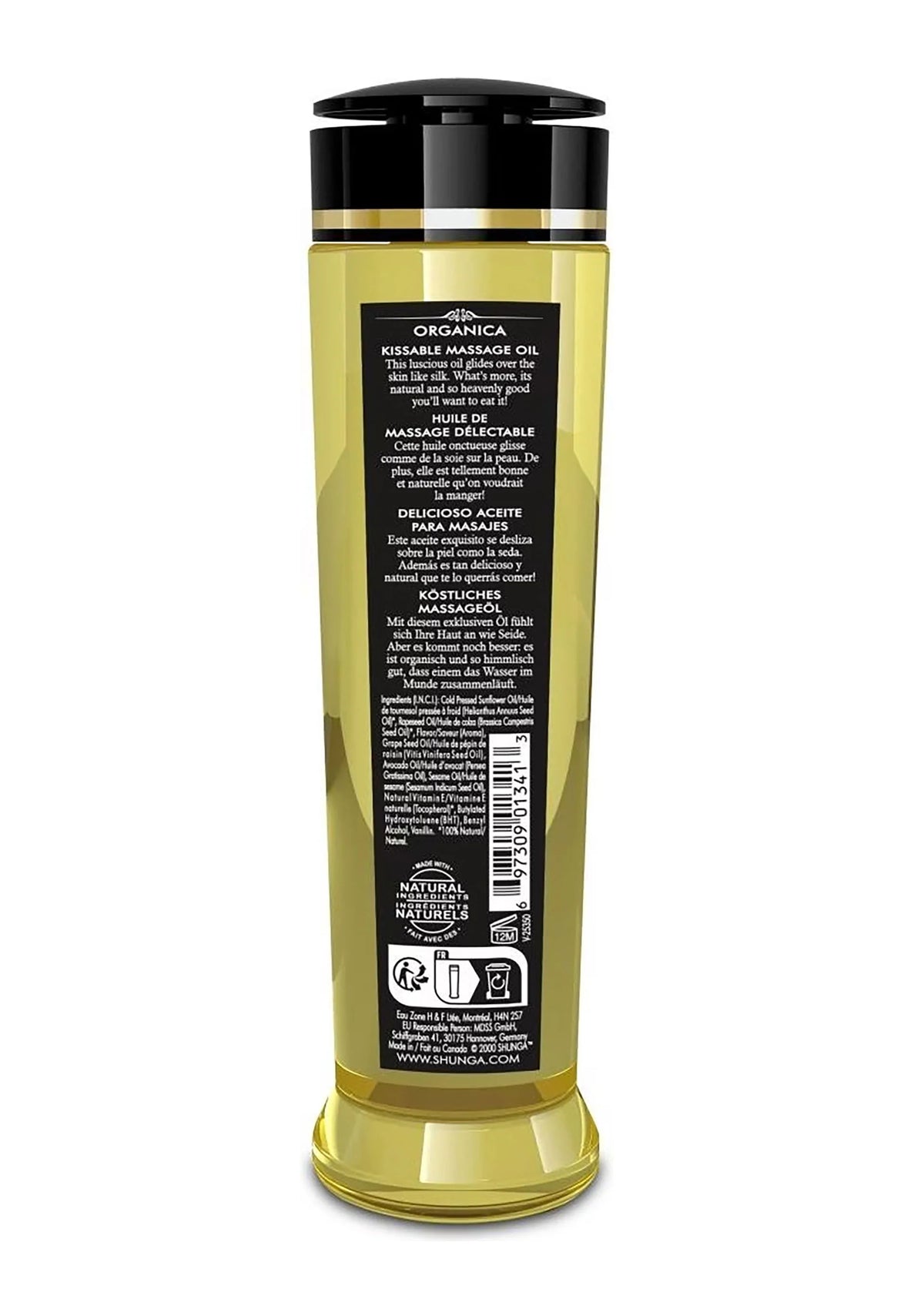 Bestel: Organica Kissable Oil by Shunga - bij Happytoys.nl, happytoys.be, Happytoys.ae: erotische sex webshop | liever Happy dan Easy ⭐⭐⭐⭐⭐