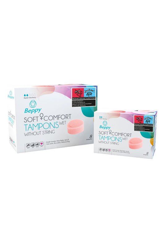 Bestel: Soft & Comfort Wet 2 pcs by Beppy - bij Happytoys.nl, happytoys.be, Happytoys.ae: erotische sex webshop | liever Happy dan Easy ⭐⭐⭐⭐⭐