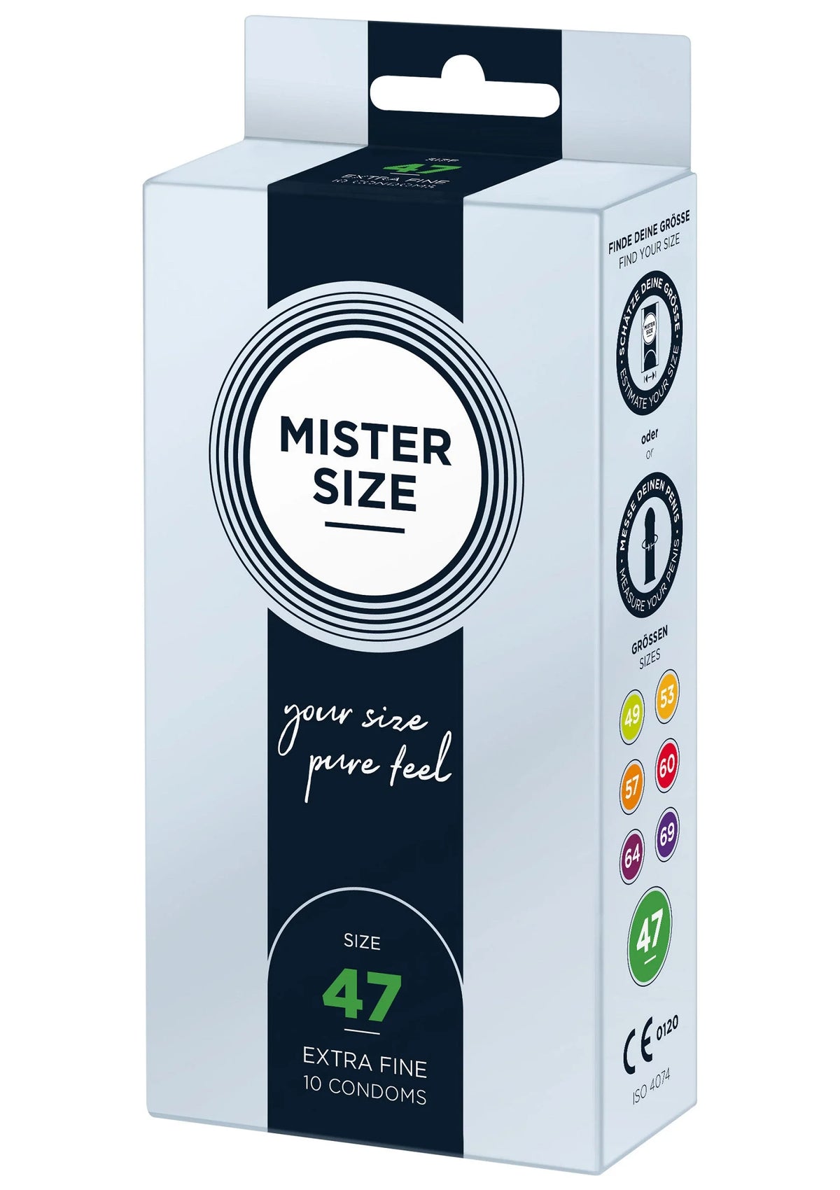 Bestel: MISTER SIZE 47mm Condoms 10pcs - bij Happytoys.nl, happytoys.be, Happytoys.ae: erotische sex webshop | liever Happy dan Easy ⭐⭐⭐⭐⭐