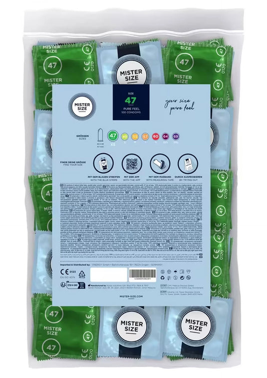 Bestel: MISTER SIZE 47mm Condoms 100pcs - bij Happytoys: de erotische sex webshop | liever Happy dan Easy ⭐⭐⭐⭐⭐