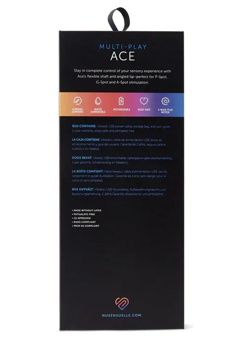 ACEMulti-PlayVibratorbyNuSensuell12 @ Happytoys Sexshop: online sex shop for Feeling Happy & Easy π the erotic store owned by a woman