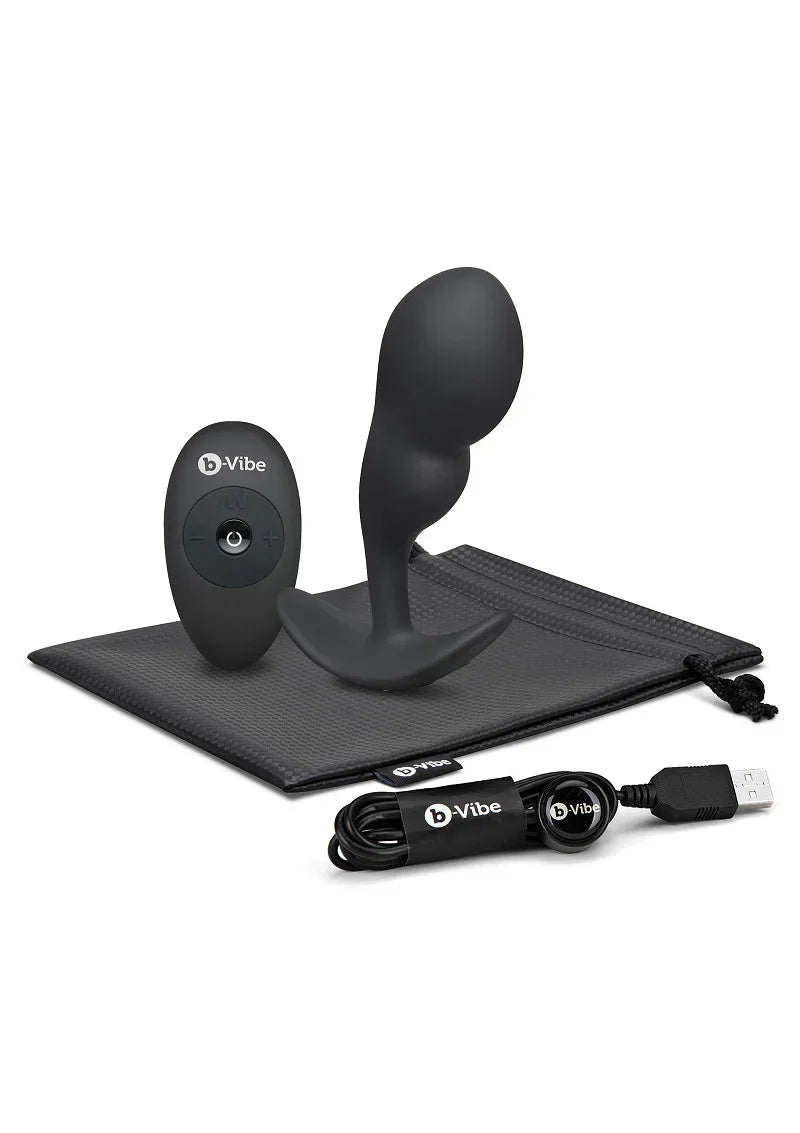 Bestel: Remote Control P - Spot Snug Plug 145g by B - Vibe - bij Happytoys.nl, happytoys.be, Happytoys.ae: erotische sex webshop | liever Happy dan Easy ⭐⭐⭐⭐⭐
