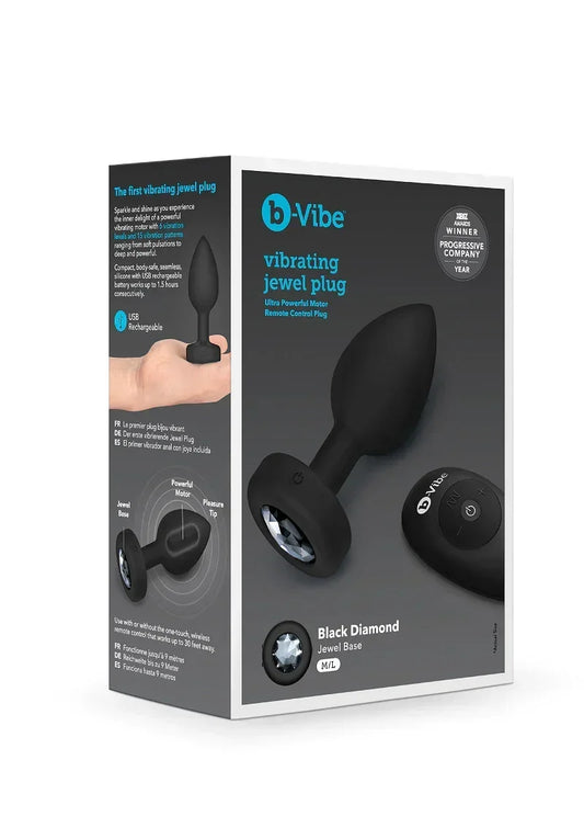 ♀ ♂ B-Vibe Vibrating Jewel Plug M/L - Happytoys Sexshop: online sex shop for Feeling Happy & Easy 😊 - Discreet geleverd
