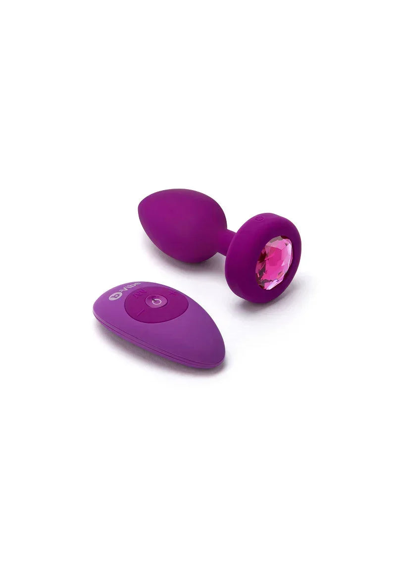 Bestel: Vibrating Jewel Plug S/M by B - Vibe - bij Happytoys.nl, happytoys.be, Happytoys.ae: erotische sex webshop | liever Happy dan Easy ⭐⭐⭐⭐⭐