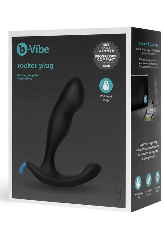 ♂ ♀ B-Vibe Rocker Plug Buttplug - Happytoys Sexshop: Toys for Feeling Happy & Easy 😊 - Discreet geleverd