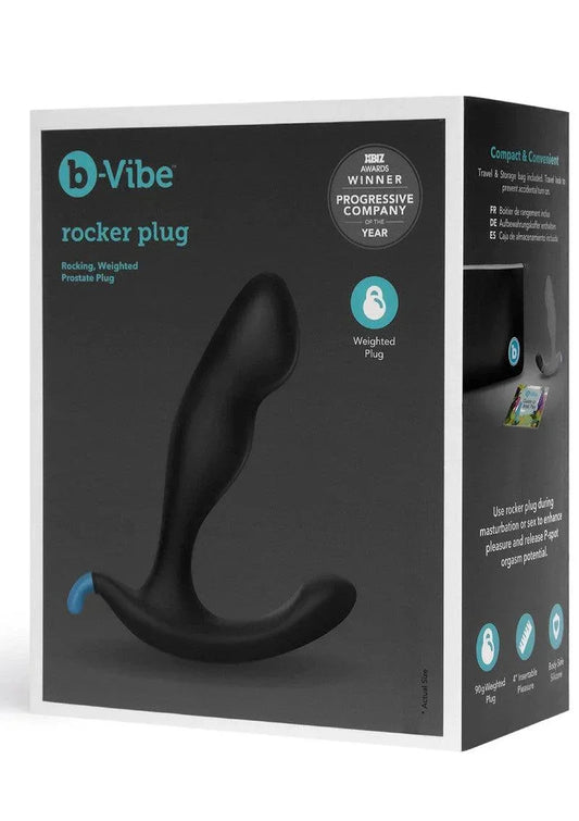 ♂ ♀ B-Vibe Rocker Plug Buttplug - Happytoys Sexshop: online sex shop for Feeling Happy & Easy 😊 - Discreet geleverd