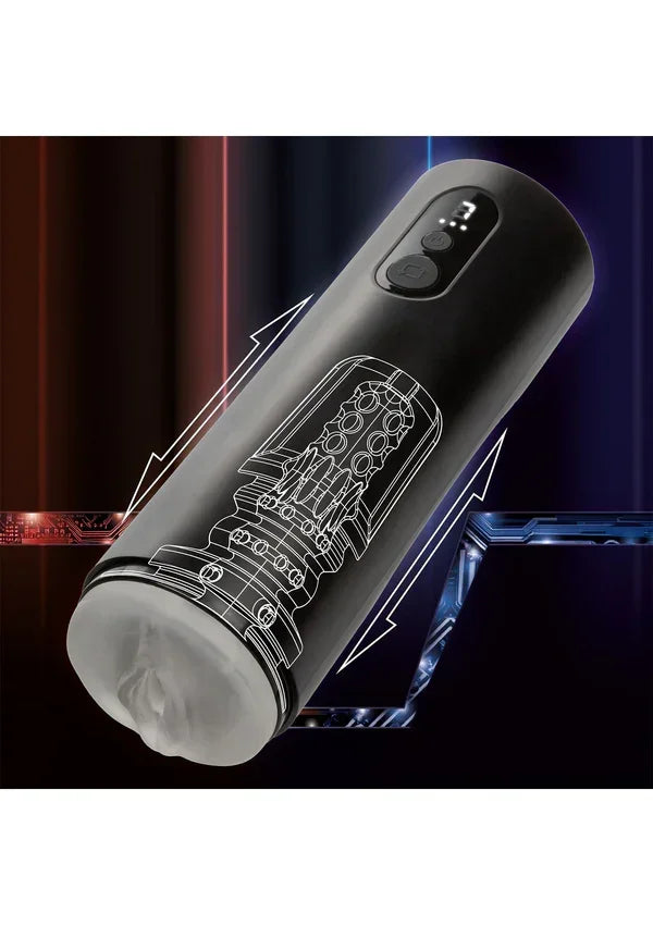 Bestel: Bionic Thrusting Masturbator by CalExotics - bij Happytoys.nl, happytoys.be, Happytoys.ae: erotische sex webshop | liever Happy dan Easy ⭐⭐⭐⭐⭐