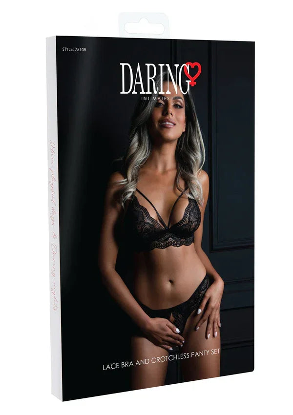 Bra and Crotchless Panty by Daring Intimates - Happytoys Sexshop: Toys for Feeling Happy & Easy 😊 - Discreet geleverd