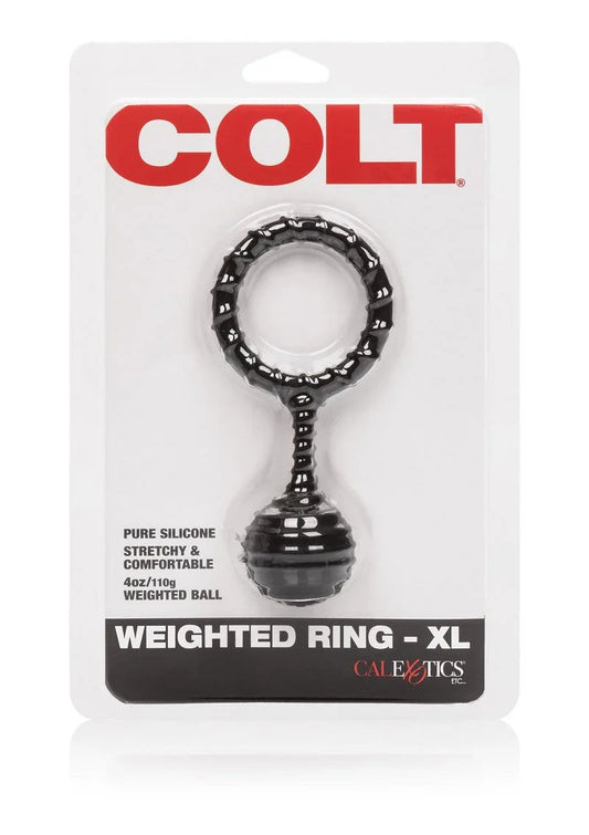 COLT Weighted Ring XL Cockring by CalExotics - Happytoys Sexshop: online sex shop for Feeling Happy & Easy 😊 - Discreet geleverd