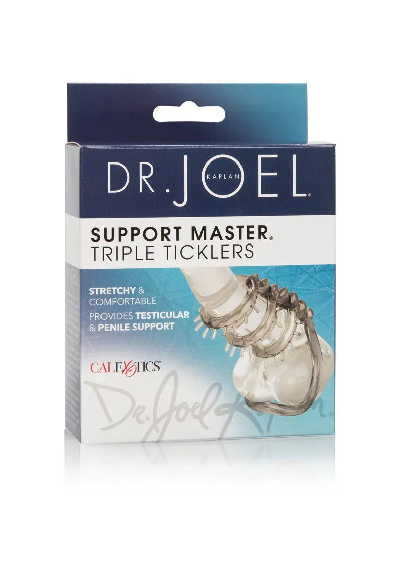 Dr. Joel Kaplan Support Master Triple Ticklers Cockring by CalExotics - Happytoys Sexshop: online sex shop for Feeling Happy & Easy π - Discreet geleverd