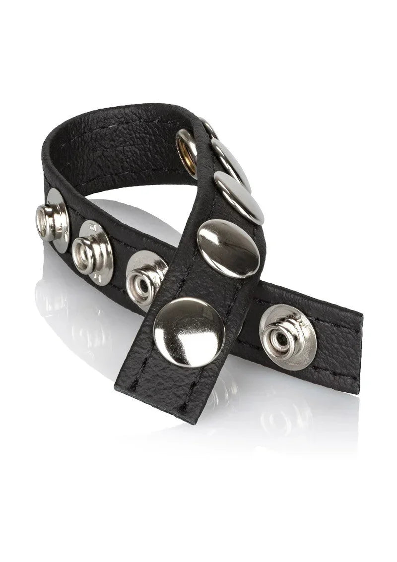 Bestel: Leather Multi - Snap Ring by CalExotics - bij Happytoys.nl, happytoys.be, Happytoys.ae: erotische sex webshop | liever Happy dan Easy βββββ