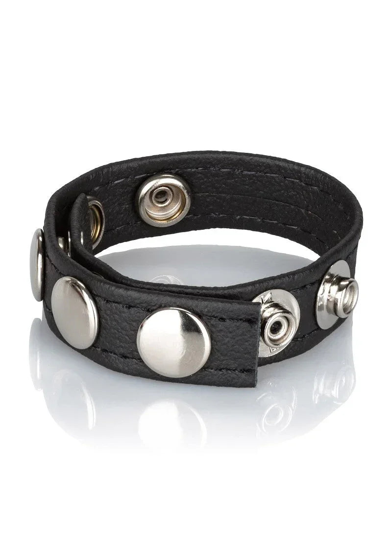 Bestel: Leather Multi - Snap Ring by CalExotics - bij Happytoys.nl, happytoys.be, Happytoys.ae: erotische sex webshop | liever Happy dan Easy βββββ