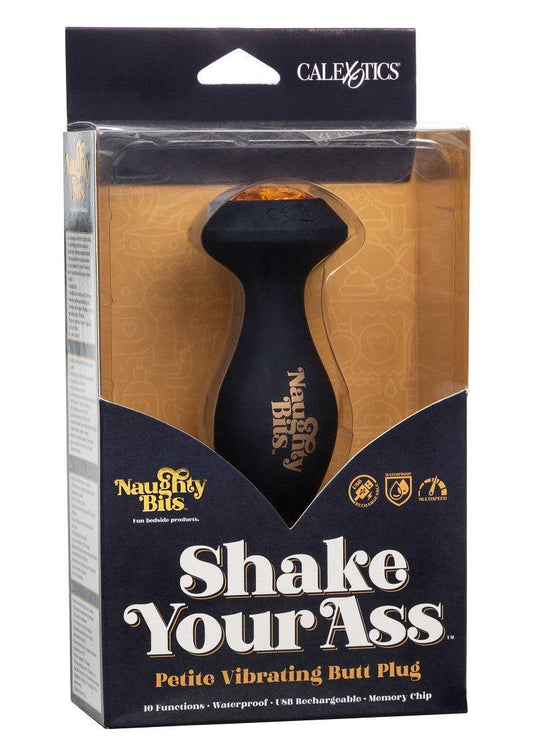 ♂ ♀ CalExotics Naughty Bits Shake Your Ass Petite Vibrating Butt Plug - Happytoys Sexshop: Toys for Feeling Happy & Easy 😊 - Discreet geleverd