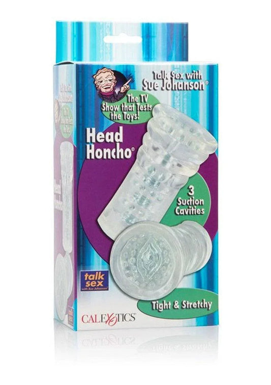 Bestel: Sue Johanson Head Honcho Stroker by CalExotics - bij Happytoys: de erotische sex webshop | liever Happy dan Easy ⭐⭐⭐⭐⭐