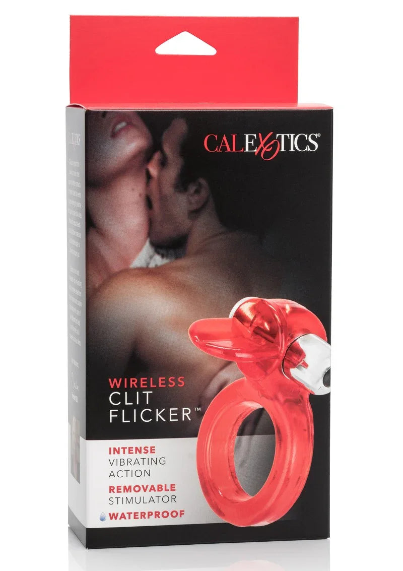 CalExotics Wireless Clit Flicker Cockring met clitoris stimulatie - Happytoys Sexshop: Toys for Feeling Happy & Easy š - Discreet geleverd