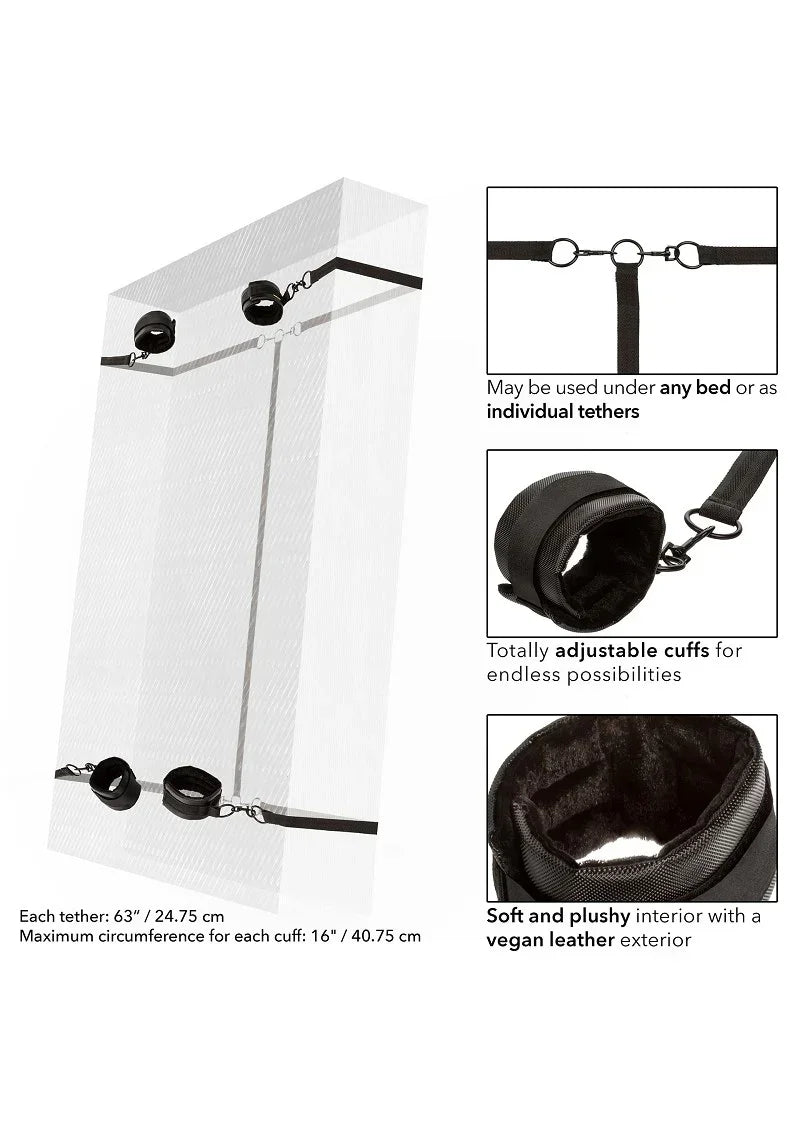 Bestel: Boundless Bed Restraint by CalExotics - bij Happytoys.nl, happytoys.be, Happytoys.ae: erotische sex webshop | liever Happy dan Easy ⭐⭐⭐⭐⭐