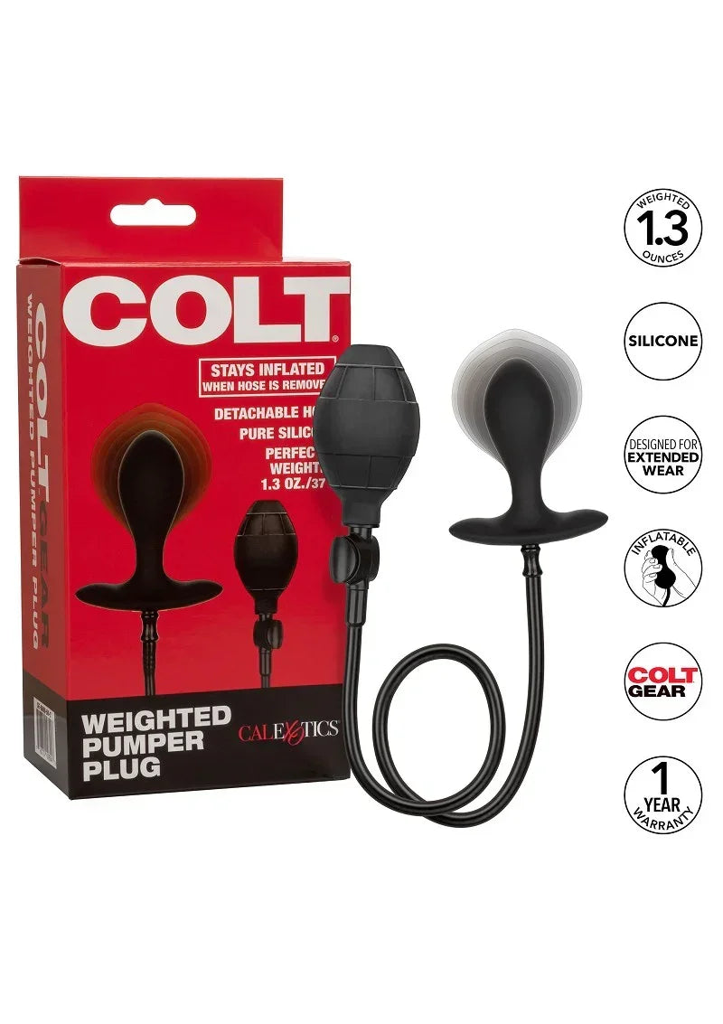 COLT Weighted Pumper Plug by CalExotics - Happytoys Sexshop: online sex shop for Feeling Happy & Easy 😊 - Discreet geleverd