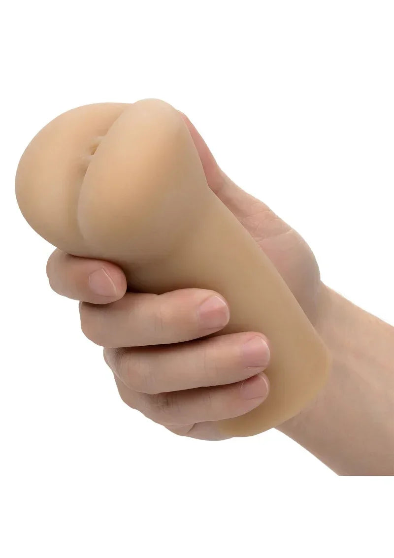 Bestel: Cheap Thrills The Leather Daddy Stroker Masturbator by CalExotics - bij Happytoys.nl, happytoys.be, Happytoys.ae: erotische sex webshop | liever Happy dan Easy ⭐⭐⭐⭐⭐
