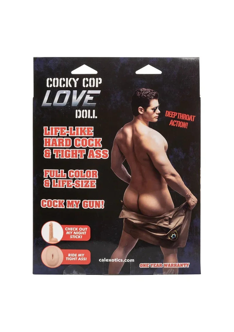 Bestel: Cocky Cop Love Doll Masturbator & Dildo by CalExotics - bij Happytoys.nl, happytoys.be, Happytoys.ae: erotische sex webshop | liever Happy dan Easy βββββ