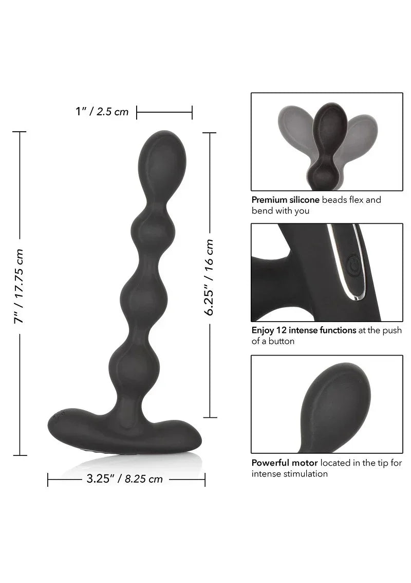Bestel: Eclipse Slender Vibrating Anal Beads by CalExotics - bij Happytoys.nl, happytoys.be, Happytoys.ae: erotische sex webshop | liever Happy dan Easy ⭐⭐⭐⭐⭐