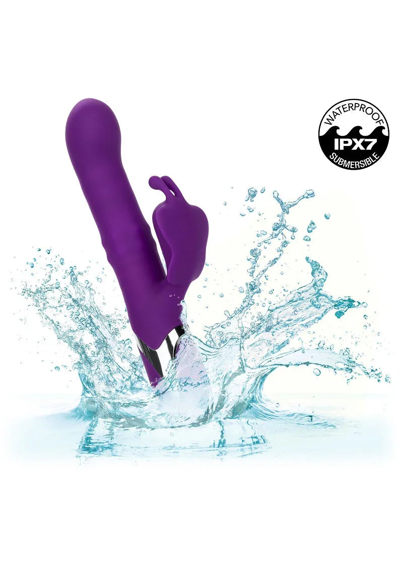Enchanted Flutter Double Vibrator with clit stimulation by CalExotics - Happytoys Sexshop: Toys for Feeling Happy & Easy π - Discreet geleverd