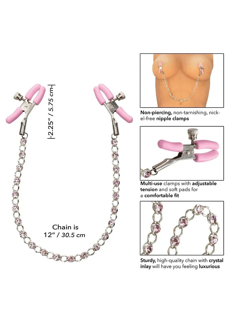 Bestel: First Time Crystal Nipple Teasers by CalExotics - bij Happytoys.nl, happytoys.be, Happytoys.ae: erotische sex webshop | liever Happy dan Easy ⭐⭐⭐⭐⭐