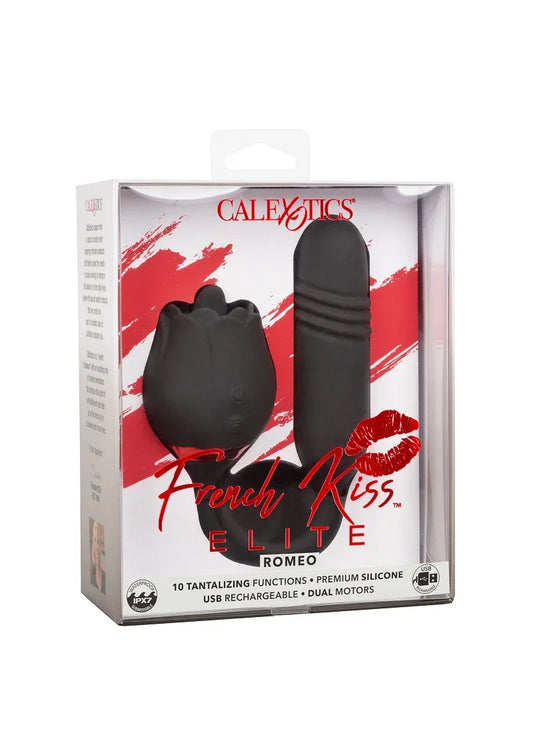♀ CalExotics French Kiss Elite Romeo double action vibrator - Happytoys Sexshop: Toys for Feeling Happy & Easy 😊 - Discreet geleverd