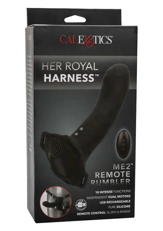 Her Royal Harness Me2 Remote Rumbler Pegging Strap-On CalExotics - Happytoys Sexshop: online sex shop for Feeling Happy & Easy π - Discreet geleverd