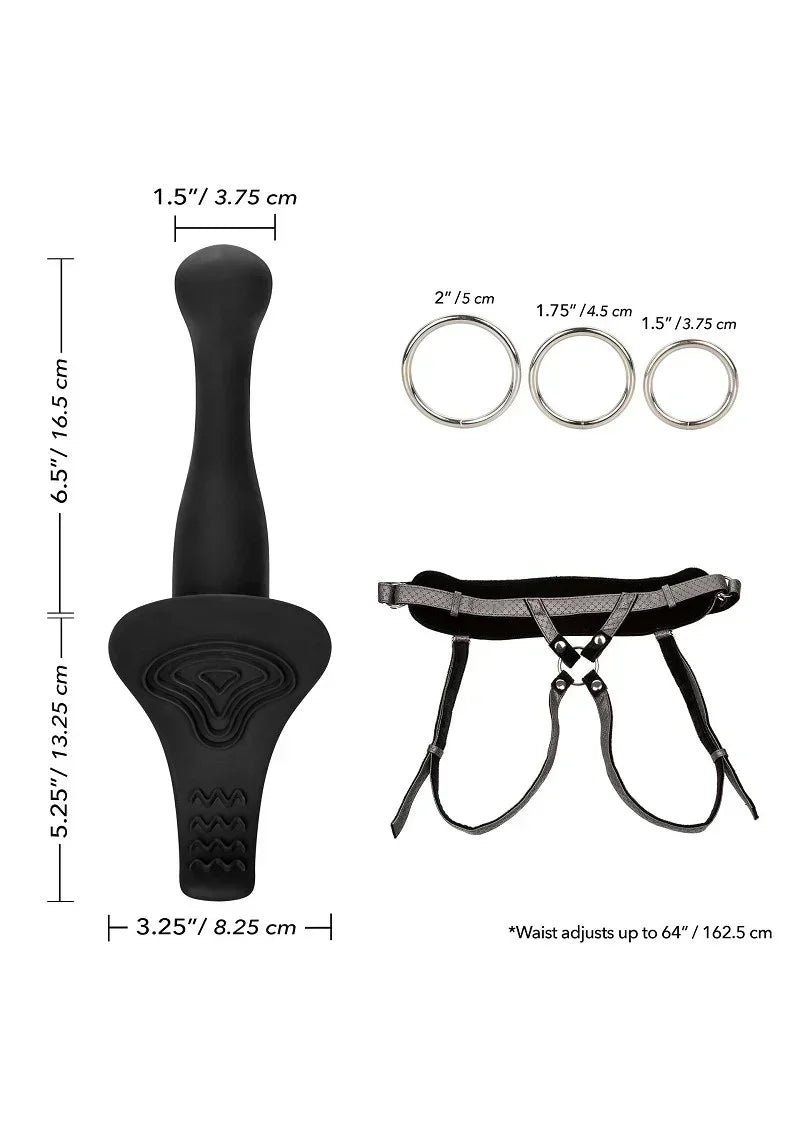 Bestel: Her Royal Harness The Royal Vibrating Pegging Strap On set by CalExotics - bij Happytoys.nl, happytoys.be, Happytoys.ae: erotische sex webshop | liever Happy dan Easy βββββ