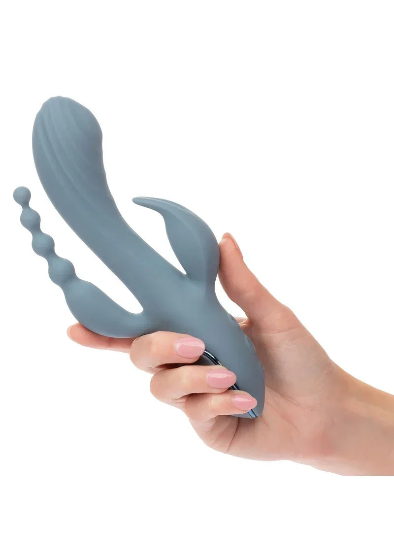 Bestel: Triple Ecstasy triple vibrator by CalExotics - bij Happytoys.nl, happytoys.be, Happytoys.ae: erotische sex webshop | liever Happy dan Easy ⭐⭐⭐⭐⭐