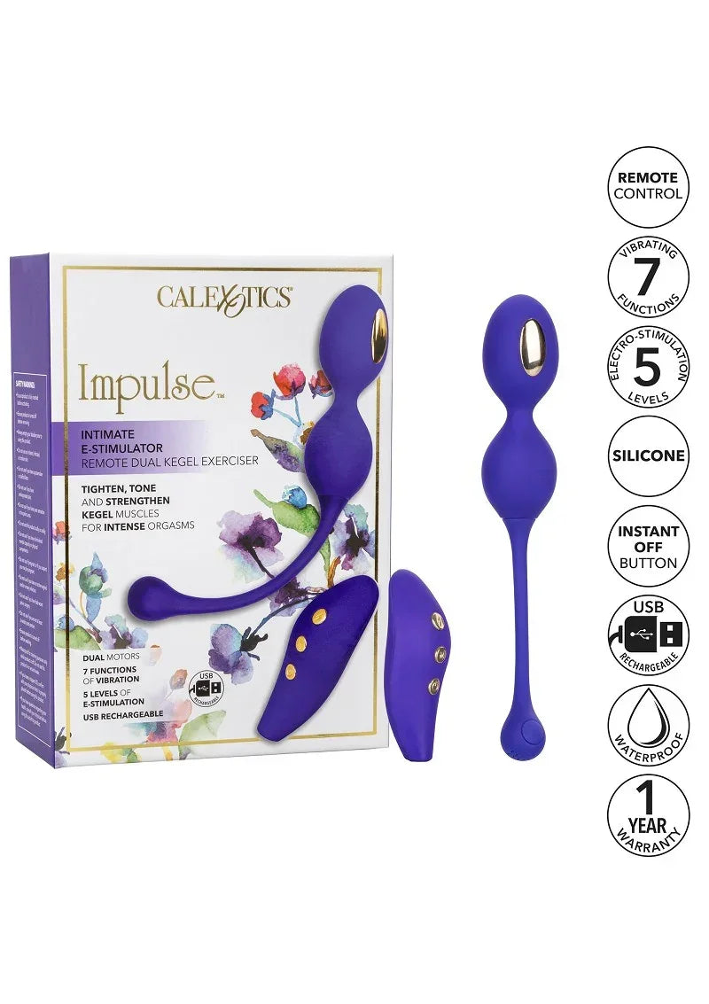 Bestel: Impulse Intimate E - Stimulator Remote Dual Kegel Exerciser by CalExotics - bij Happytoys.nl, happytoys.be, Happytoys.ae: erotische sex webshop | liever Happy dan Easy βββββ