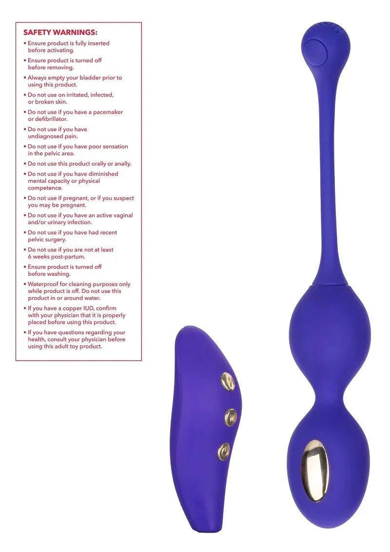 Bestel: Impulse Intimate E - Stimulator Remote Dual Kegel Exerciser by CalExotics - bij Happytoys.nl, happytoys.be, Happytoys.ae: erotische sex webshop | liever Happy dan Easy βββββ