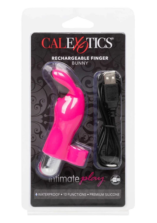 Intimate Play Rechargeable Finger Bunny vibrator by CalExotics - Happytoys Sexshop: online sex shop for Feeling Happy & Easy π - Discreet geleverd