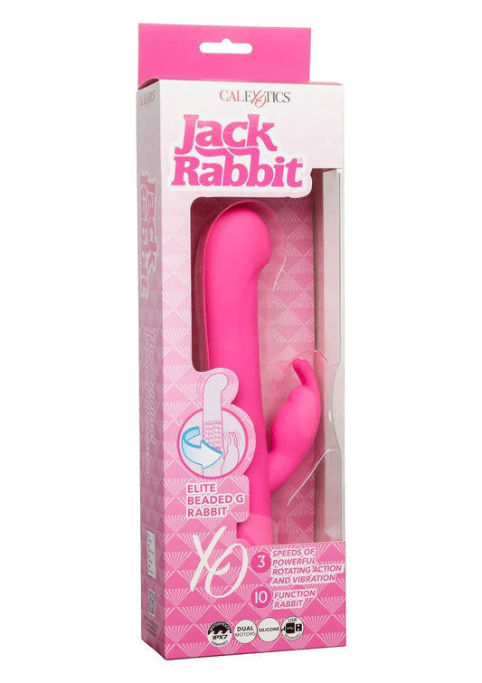 ♀ CalExotics Jack Rabbit Elite Beaded G Rabbit - Happytoys Sexshop: Toys for Feeling Happy & Easy 😊 - Discreet geleverd